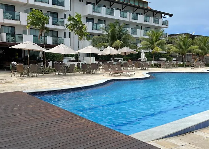 Flat Laguna Beach Vista Piscina 1 km Praia Principal Porto de Galinhas